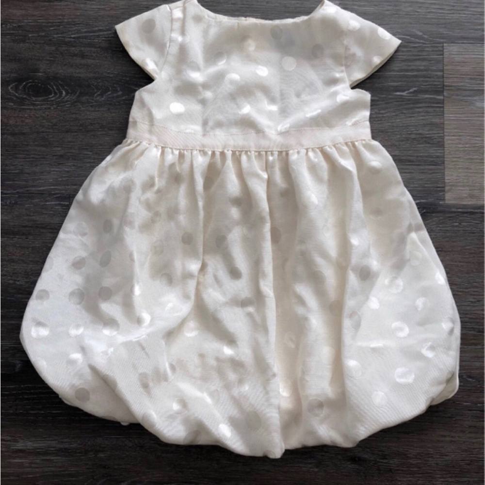 Baby Gap white dots Dress 2Y